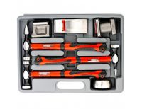  Набор рихтовочный, 3 молотка с фибергласовыми ручками, 4 наковальни, пластиковый бокс Matrix, фото 2 