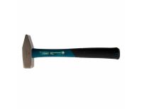  Молоток слесарный, 800 г, квадратный боек, фибергласовая обрезиненная рукоятка Gross, фото 2 