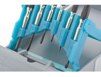  Набор отверток для точной механики, CrMo, металлические обрезиненные рукоятки, 6 шт, бокс трансформер Gross, фото 3 