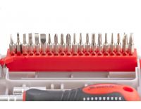  Отвертка для точных работ с насадками Fusion, 22 предмета, в пластиковом пенале Matrix, фото 3 