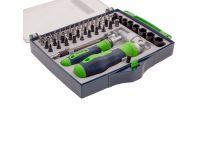  Отвертки реверсивные с набором бит, торцевых головок, 61 предмет, CrV Сибртех, фото 2 