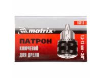  Патрон для дрели ключевой 1.5-13 мм, 3/8 Matrix, фото 4 