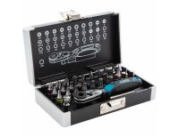  Набор бит, 1/4, магнитный адаптер, сталь S2, пластиковый кейс, 33 предмета Gross, фото 2 