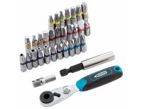  Набор бит, 1/4, магнитный адаптер, сталь S2, пластиковый кейс, 33 предмета Gross, фото 4 