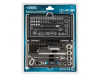  Набор бит и головок торцевых, 1/4, карданный ключ, трещотка, адаптер, S2, 37 шт. Gross, фото 13 