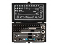  Набор бит и головок торцевых, 1/4, карданный ключ, трещотка, адаптер, S2, 37 шт. Gross, фото 3 