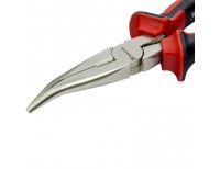  Длинногубцы изогнутые Nickel, 180 мм, никелированные, двухкомпонентные рукоятки Matrix, фото 2 