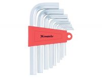  Набор ключей имбусовых HEX, 2-12 мм, CrV, 9 шт, короткие с сатинированным покрытием Matrix, фото 2 