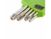  Набор ключей имбусовых Tamper-Torx , 9 шт: ТT10-ТT50.45x, закаленные, короткие, никель Сибртех, фото 2 