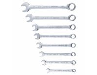  Набор ключей комбинированных, 8-19 мм, 8 шт, CrV, матовый хром Matrix, фото 3 