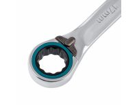  Набор ключей комбинированных с трещоткой, 8-19 мм, 7 шт, реверсивные, CrV Gross, фото 3 