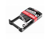  Набор ключей комбинированных, трещоточных шарнирных 11 шт. Matrix, фото 3 