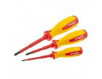  Набор диэлектрических отверток 7 шт, до 1000 В, пробник электрический до 250 В, двухкомпонентные рукоятки Matrix Professional, фото 2 