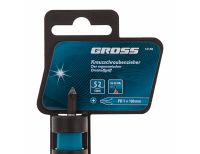  Отвертка PH1 x 100 мм, S2, трехкомпонентная ручка Gross, фото 4 