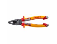  Плоскогубцы комбинированные, диэлектрические трехкомпонентные рукоятки до 1000 В, 180 мм Gross, фото 2 