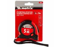  Рулетка Status Magnet fixation,5 м х 19 мм,обрезиненный корпус,зацеп с магнитом Matrix, фото 5 