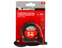  Рулетка Status Magnet fixation,5 м х 25 мм,обрезиненный корпус,зацеп с магнитом Matrix, фото 5 