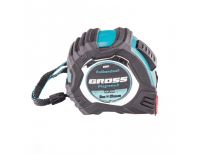  Рулетка Magnetisch 5 м х 19 мм,обрезиненный корпус,автоматическая фиксация,Нейлоновое покрытиеытие,зацеп с магнитом Gross, фото 2 