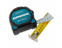  Рулетка Experte,8 м x 27 мм,двухкомпонентный корпус,магнит,двухсторонняя разметка,нейлон Gross, фото 3 