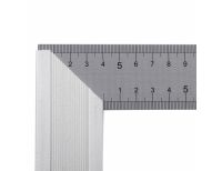  Угольник стальной 400 мм, нержавеющая сталь, градуировка, алюминиевое основание Denzel, фото 3 