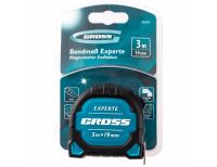  Рулетка Experte,3 м x 19 мм,двухкомпонентный корпус,магнит,двухсторонняя разметка,нейлон Gross, фото 4 