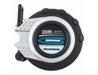  Рулетка геодезическая 20 м х 13 мм, закрытый корпус, металлическая лента, нейлон Gross, фото 3 