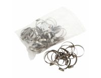  Хомуты нержавеющая сталь, Стандартное болтовое крепление 40-60 мм, 50 штук в упаковке, ширина 9 мм Сибртех, фото 4 