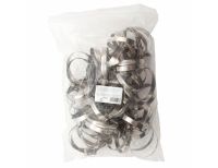  Хомуты нержавеющая сталь, Стандартное болтовое крепление 40-60 мм, 50 штук в упаковке, ширина 9 мм Сибртех, фото 5 