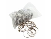  Хомуты нержавеющая сталь, Стандартное болтовое крепление 50-70 мм, 50 штук в упаковке, ширина 9 мм Сибртех, фото 4 