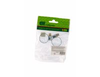  Хомуты металлические, Стандартное болтовое крепление 16-27 мм, 2 шт, ширина 9 мм Сибртех, фото 2 