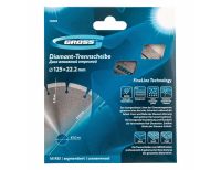  Диск алмазный, 125 х 22.2 мм, лазерная приварка сегментов, сухая резка Gross, фото 4 
