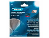  Диск алмазный, 125 х 22.2 мм, сплошной c лазерной перфорацией, мокрая резка Gross, фото 4 
