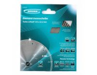  Диск алмазный, 125 х 22.2 мм, турбо с лазерной перфорацией, сухая резка Gross, фото 3 