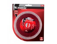  Диск алмазный, отрезной Turbo Extra, 125 х 22.2 мм, сухая резка Matrix Professional, фото 2 