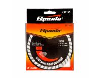  Диск алмазный, отрезной Turbo, 125 х 22.2 мм, сухая резка Sparta, фото 3 