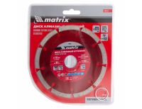  Диск алмазный, отрезной сегментный, 125 х 22.2 мм, сухая резка Matrix Professional, фото 5 