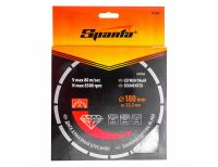  Диск алмазный, отрезной сегментный, 180 х 22.2 мм, сухая резка Sparta, фото 5 