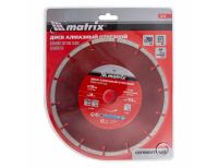  Диск алмазный, отрезной сегментный, 200 х 22.2 мм, сухая резка Matrix Professional, фото 5 