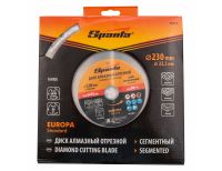 Диск алмазный, отрезной сегментный, 230 х 22.2 мм, сухая резка, EUROPA Standard Sparta, фото 4 