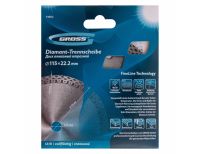  Диск алмазный, 115 х 22.2 мм, тонкий, сплошной (Jaguar), мокрая резка Gross, фото 5 