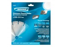  Диск алмазный, 230 х 22.2 мм, лазерная приварка турбо-сегментов, сухая резка Gross, фото 5 