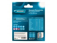  Диск алмазный, 115 х 22.2 мм, турбо, сухая резка Gross, фото 6 