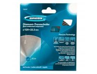  Диск алмазный, 125 х 22.2 мм, турбо, сухая резка Gross, фото 5 