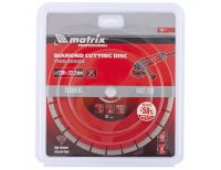  Диск алмазный, отрезной сегментный, 230 х 22.2 мм, тонкий, сухая резка Matrix Professional, фото 3 