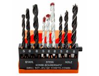  Набор сверл по бетону 5-6-8 мм, металлу 5-6-8 мм, дереву 5-6-8 мм, 9 шт, цилиндрический хвостовик Sparta, фото 18 