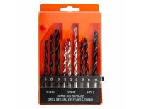  Набор сверл по бетону 5-6-8 мм, металлу 5-6-8 мм, дереву 5-6-8 мм, 9 шт, цилиндрический хвостовик Sparta, фото 2 