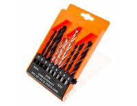  Набор сверл по бетону 5-6-8 мм, металлу 5-6-8 мм, дереву 5-6-8 мм, 9 шт, цилиндрический хвостовик Sparta, фото 3 