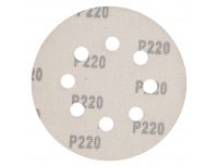  Круг абразивный на ворсовой подложке под "липучку", перфорированный, P 220, 125 мм, 5 шт Matrix, фото 2 