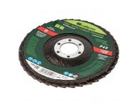  Круг лепестковый торцевой, конический, Р 60, 125 х 22.2 мм Сибртех, фото 2 