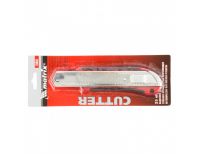  Нож, 25 мм, выдвижное лезвие, усиленная металлическая направляющая, металлическая обрезиненная рукоятка Matrix, фото 2 